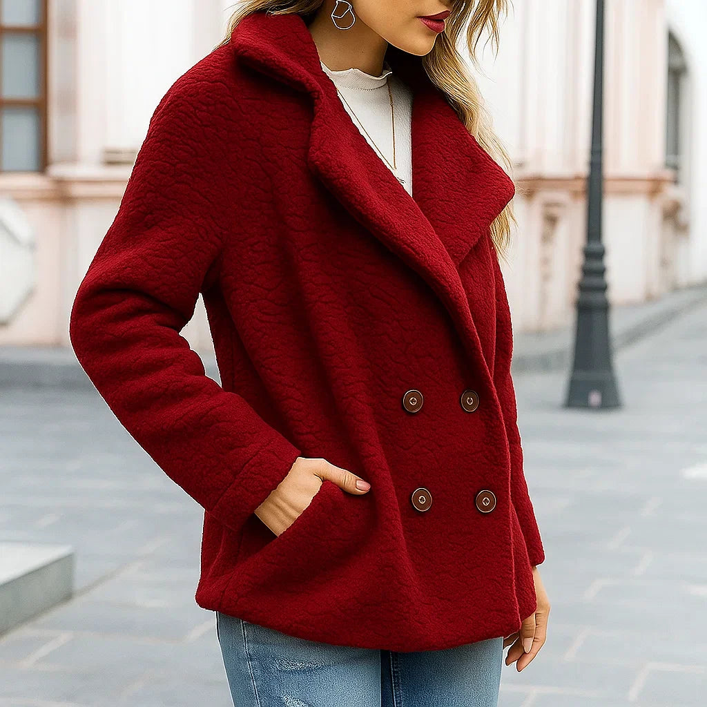 Compra 1 Chaqueta de Invierno Suelta y Linda con Botones y gana 1 bufanda exclusiva BlomLane™