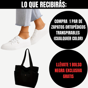 Compra Zapatos ortopédicos transpirables  y llévate 1 bolso negro exclusivo gratis