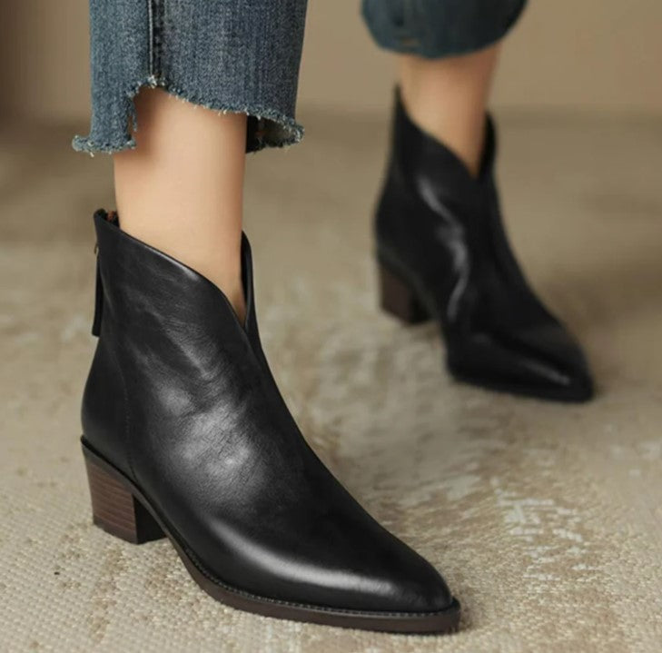 Compra 1 par de Botas Elegantes con Cremallera Trasera y llévate 1 Bolsa Exclusiva Premium BlomLane™