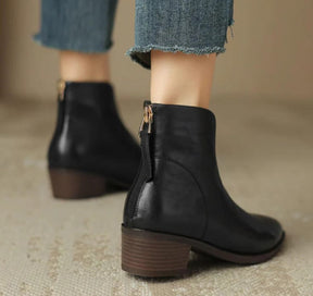 Compra 1 par de Botas Elegantes con Cremallera Trasera y llévate 1 Bolsa Exclusiva Premium BlomLane™