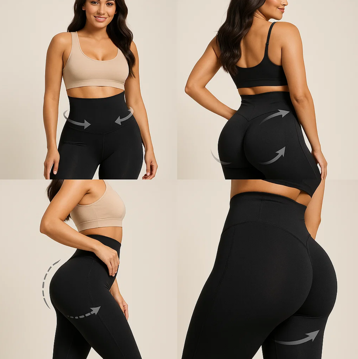 Compra 1 legging moldeador y llévate 1 top deportivo negro BlomLane™ exclusivo