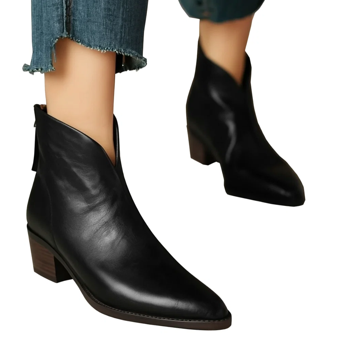 Compra 1 par de Botas Elegantes con Cremallera Trasera y llévate 1 Bolsa Exclusiva Premium BlomLane™