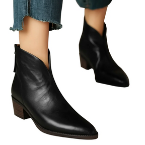 Compra 1 par de Botas Elegantes con Cremallera Trasera y llévate 1 Bolsa Exclusiva Premium BlomLane™