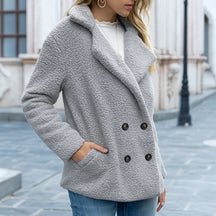 Compra 1 Chaqueta de Invierno Suelta y Linda con Botones y gana 1 bufanda exclusiva BlomLane™