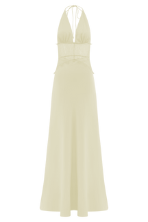 Compra 1 Vestido Largo de Encaje y Satén y gana 1 bolso de mano exclusivo BlomLane™ negro