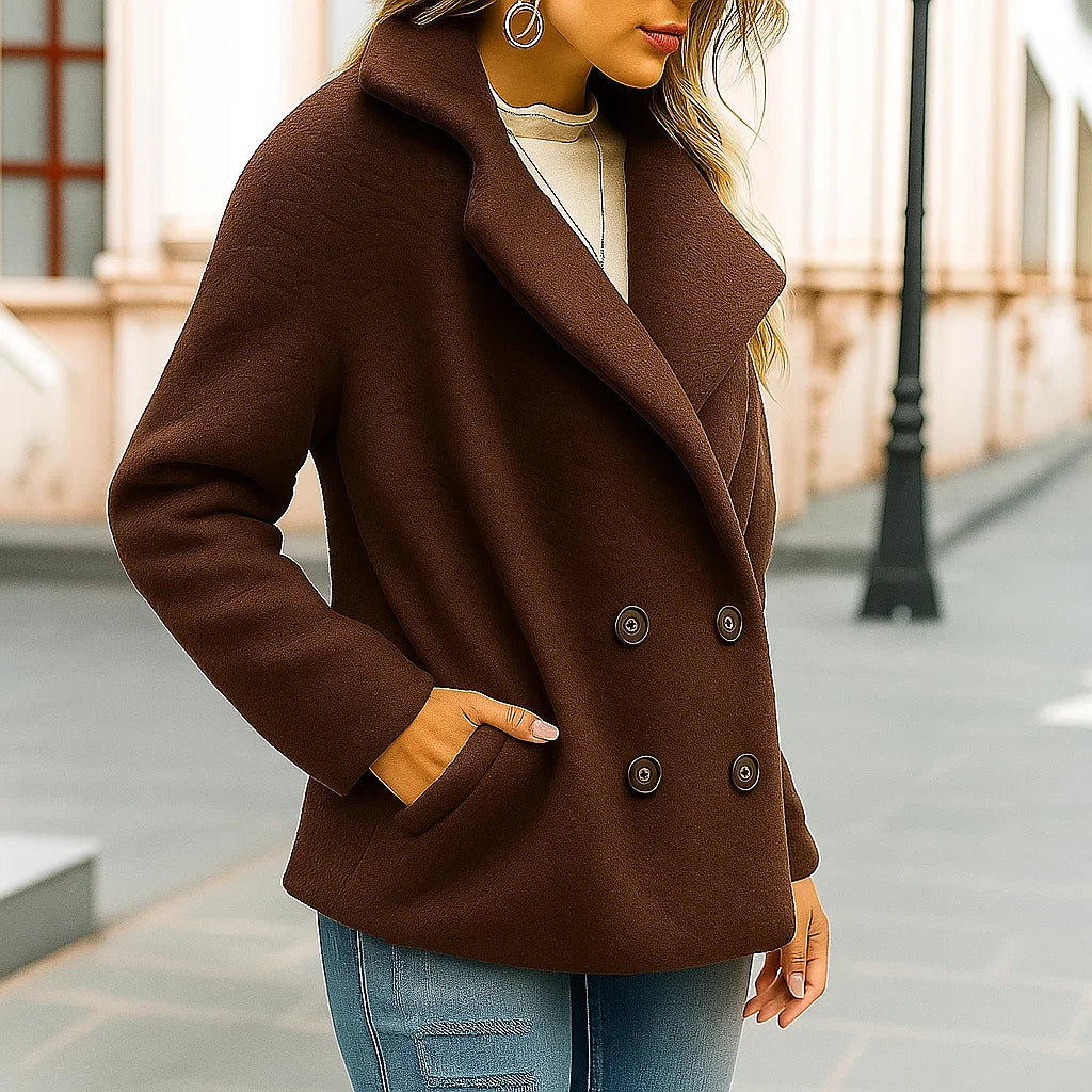 Compra 1 Chaqueta de Invierno Suelta y Linda con Botones y gana 1 bufanda exclusiva BlomLane™