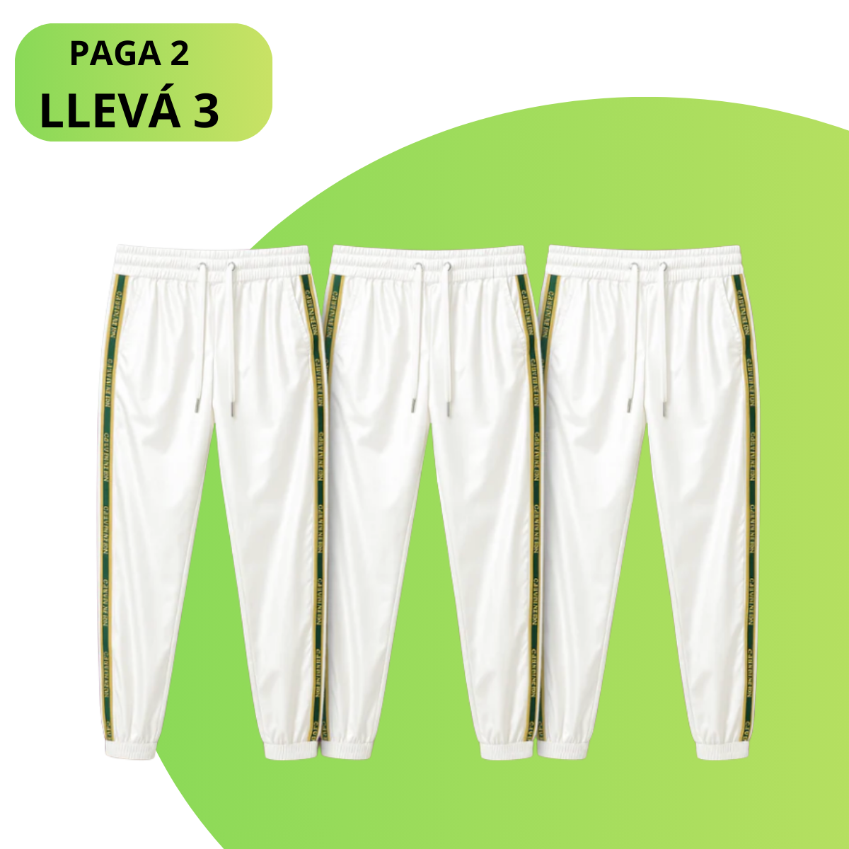 [Llevá 3 Pagá 2] Pantalón de Mujer Selina en Seda Color Hielo y Poliéster (¡Encanto para el Día a Día!)