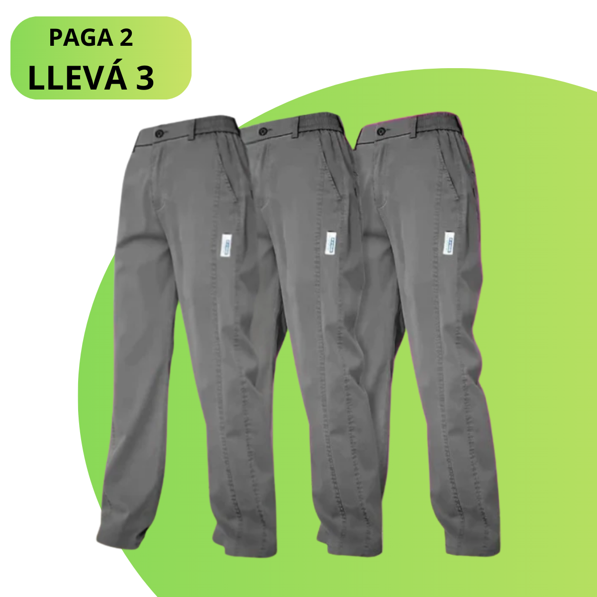 Pantalones Seda Fría + Poliéster - Llevate 3, pagá sólo 2
