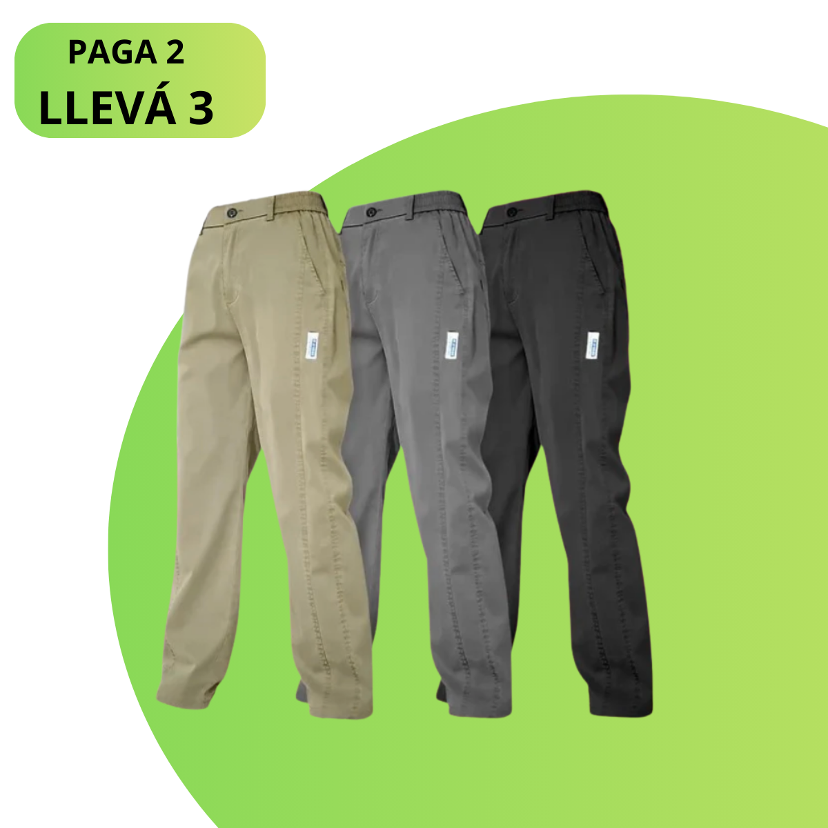 Pantalones Seda Fría + Poliéster - Llevate 3, pagá sólo 2